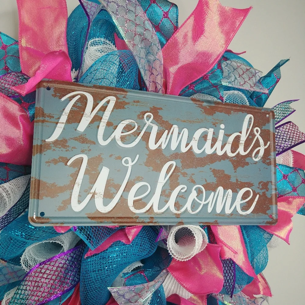Mermaids Welcome Handmade Wreath